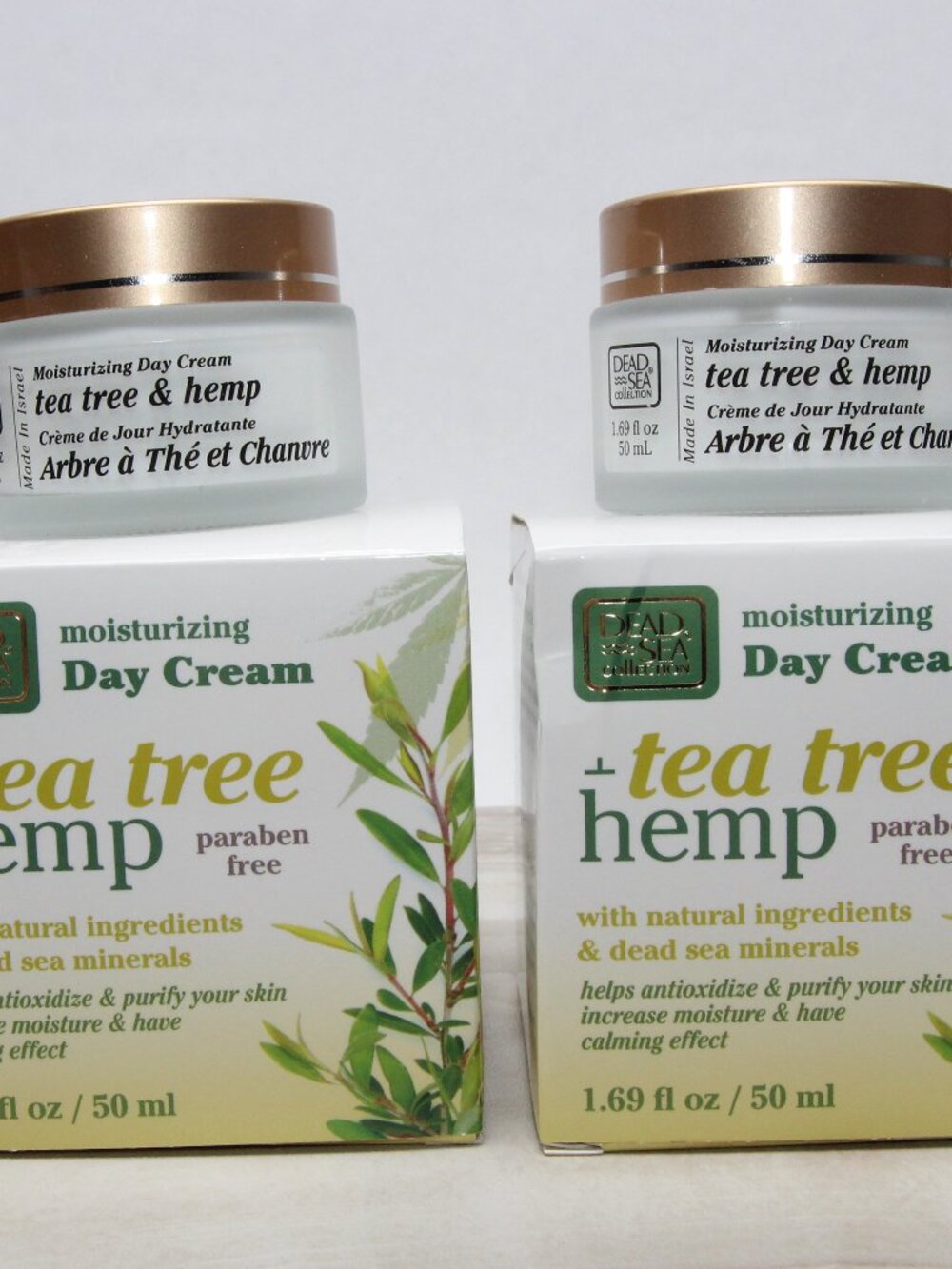 2 Dead Sea Tea Tree+Hemp Day Cream 1.69 oz / 50 ml